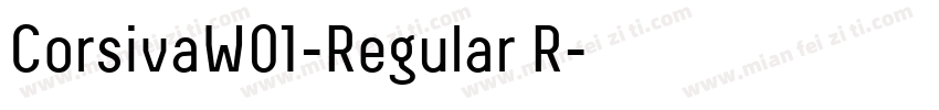 CorsivaW01-Regular R字体转换